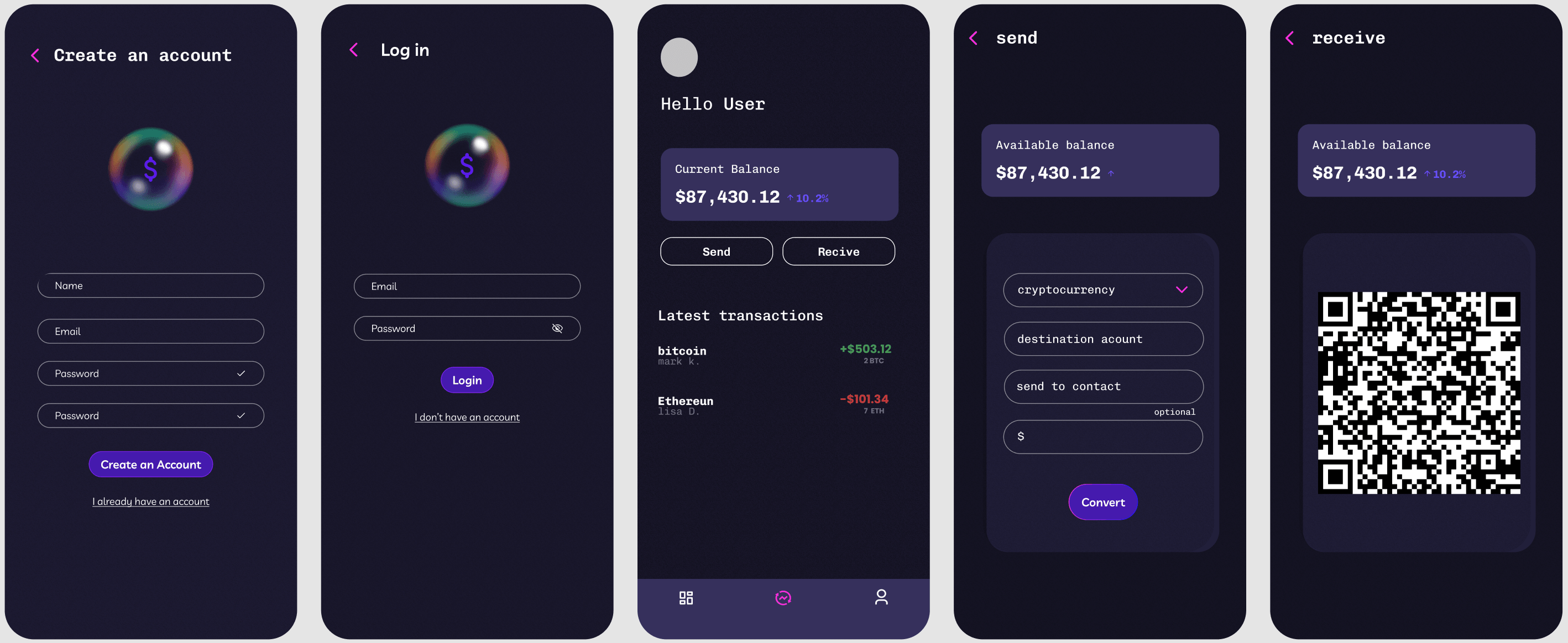 App de Banca y transacciones